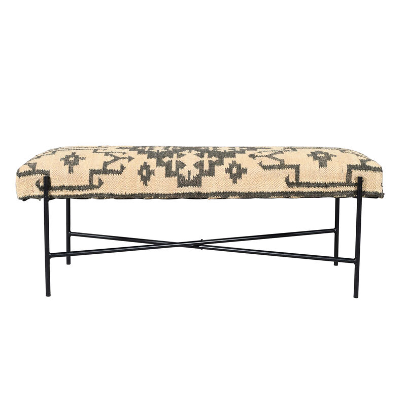 Daniel Boho Geometric Accent Bench image number 6
