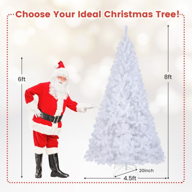 Hivvago White Christmas Tree with Solid Metal Legs image number 3