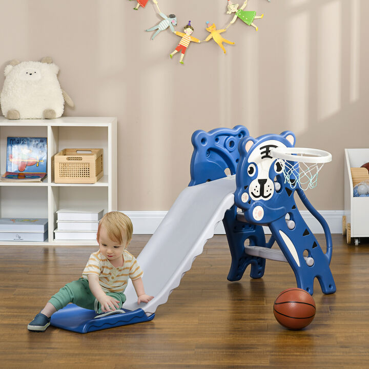 Streamdale 2-in-1 Toddler Slide with Basketball Hoop Perfect Playtime Buddy
