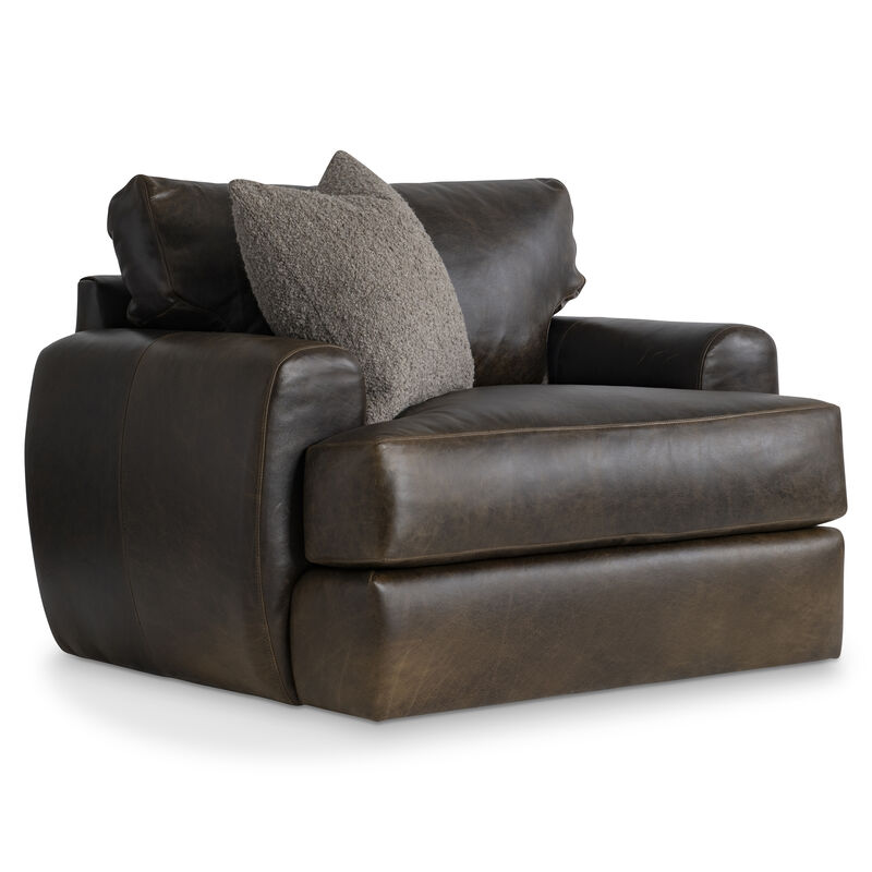 Cameron Leather Swivel Chair image number 0