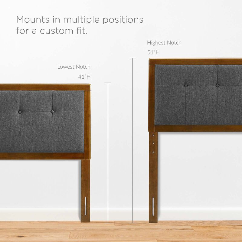 Modway - Draper Tufted King Fabric and Wood Headboard image number 5