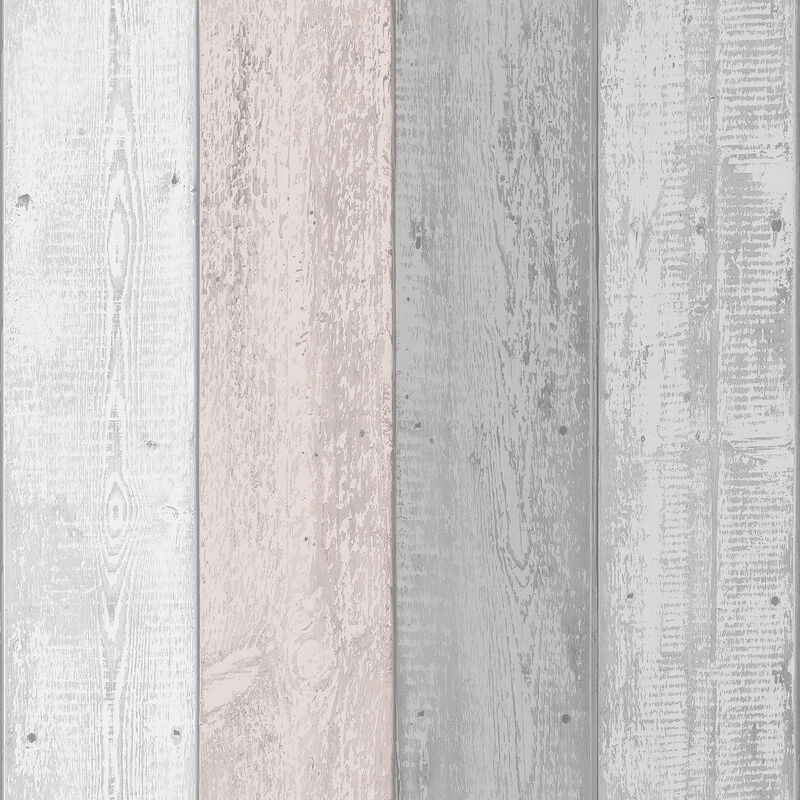 Forrest Blush Wood Plank Wallpaper image number 0
