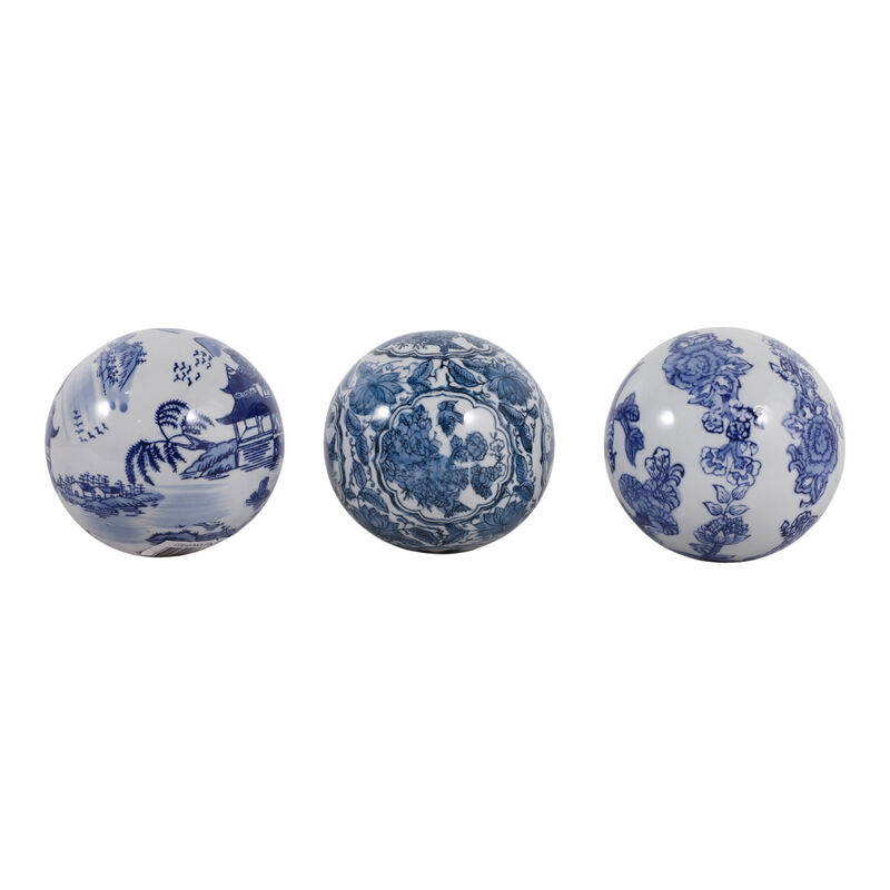 S/3 5" Chinoiserie Orbs image number 4