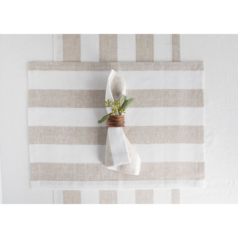 Linen Placemats - Cabana Stripe