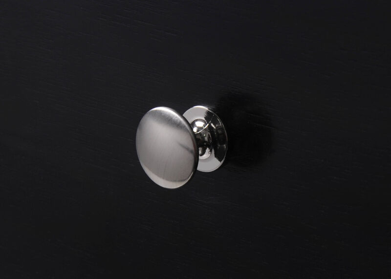 Streamdale Black Wood Nightstand with Drawer and Jewelry Tray