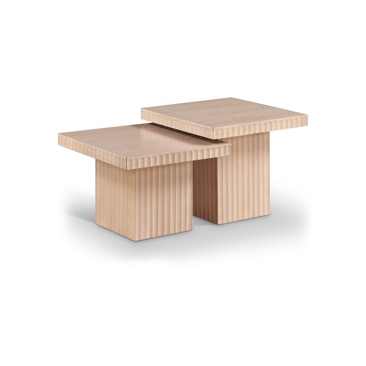 Meridian Furniture Spencer Natural Oak Veneer Coffee Table