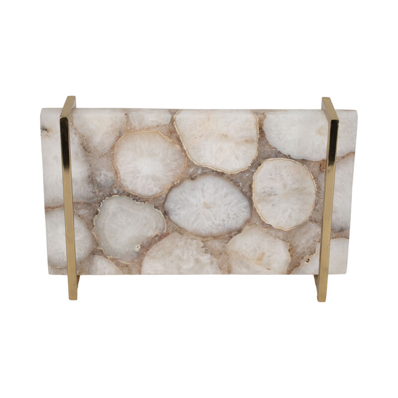 Agate 14" Tray w/ Gold Handles image number 5