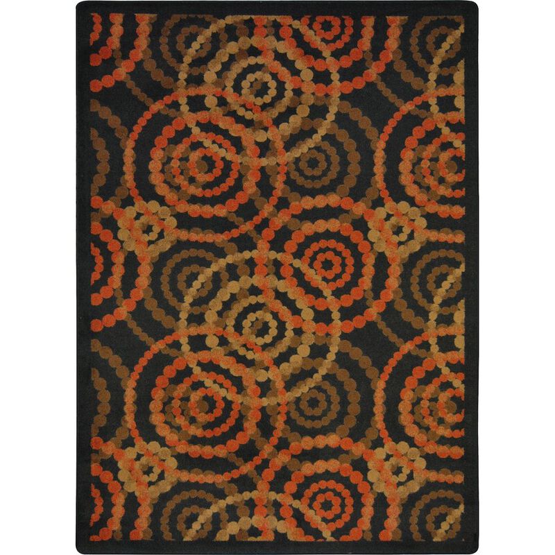 Joy Carpets Kid Essentials Dottie 10'9 x 13'2 Area Rug in Color Colors