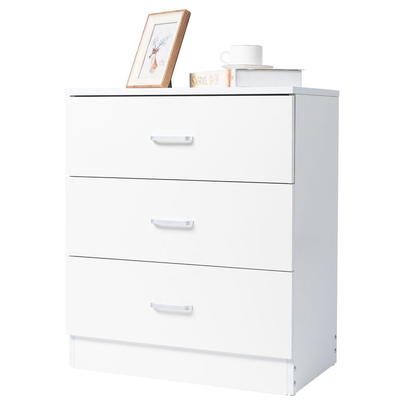 3-Drawer Dresser Chest of Drawers Versatile Storage for Family Room, Bedroom, or Living Room