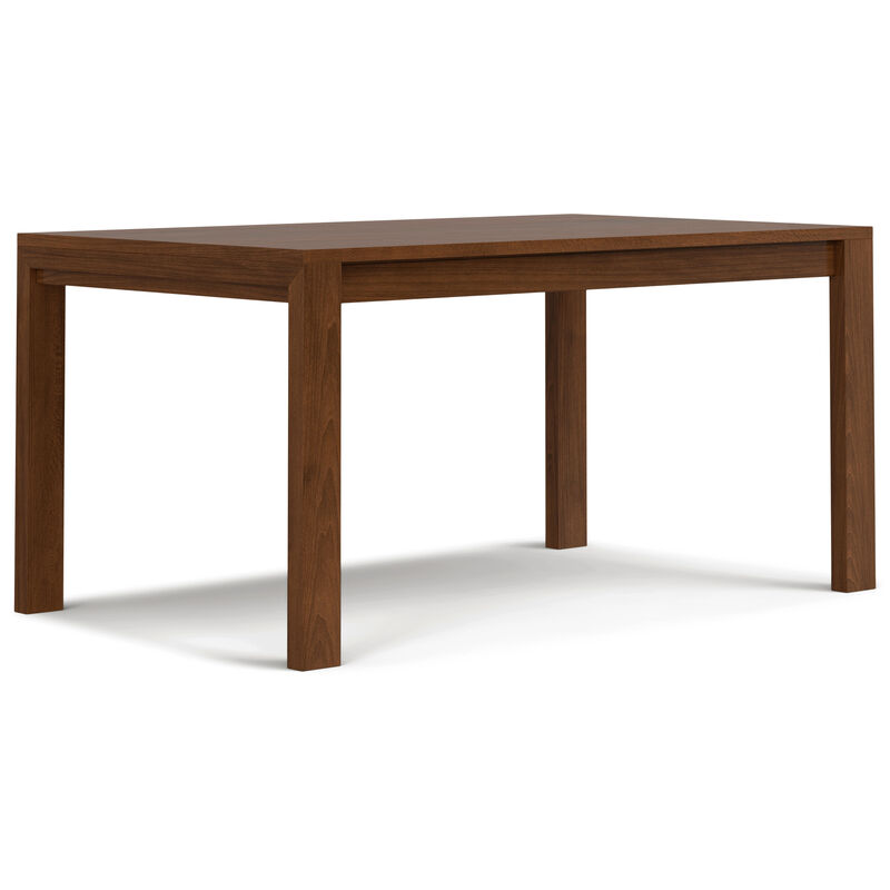 Wilson 60 inch x 36 inch Rectangle Transitional Dining Table in Walnut Veneer