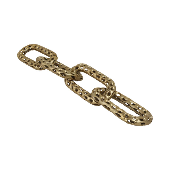 Pierced Metal 4-Chain Link Obj
