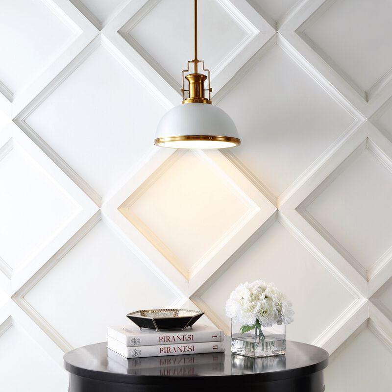 Homer Modern Industrial Iron LED Dome Pendant image number 5