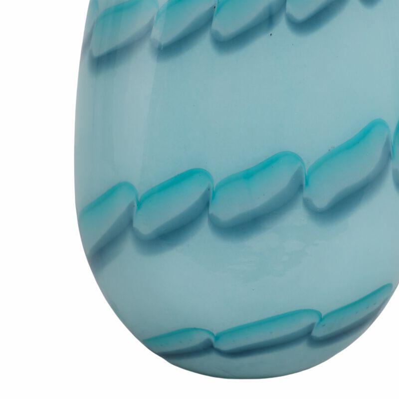 9x6" Bead Pattern Glass Vase image number 5