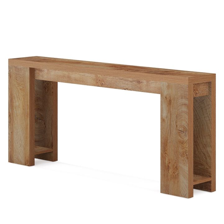 Tribesigns Wood Console Table Farmhouse Sofa Table