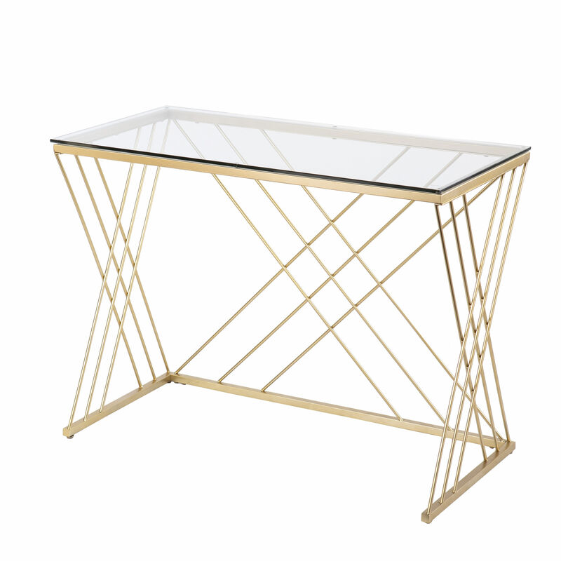 Designer Glass Writing Desk &ndash; Functional and Elegant Work Table