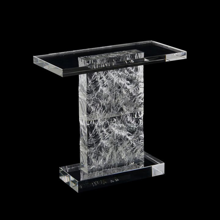 Crystal Rectangular Side Table