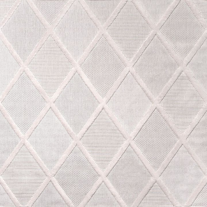 Salines Diamond Trellis Square Indoor/Outdoor Area Rug