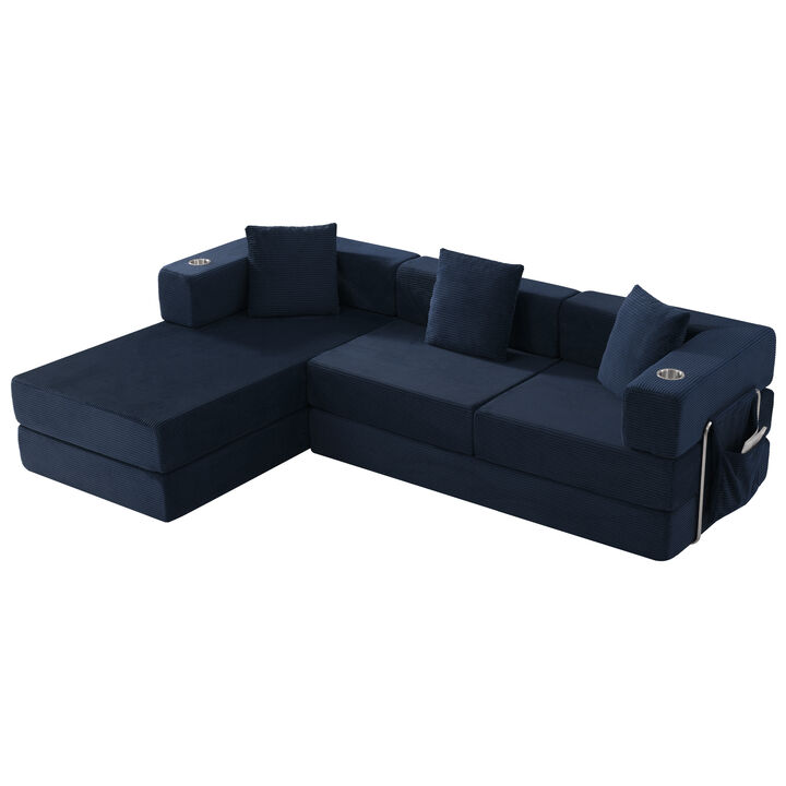 Mernri 108'' Modular Sectional Sleeper Sofa