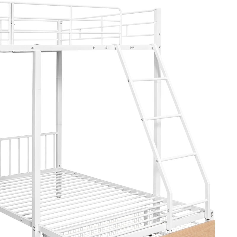 Merax Full Over Twin & Twin Bunk Bed