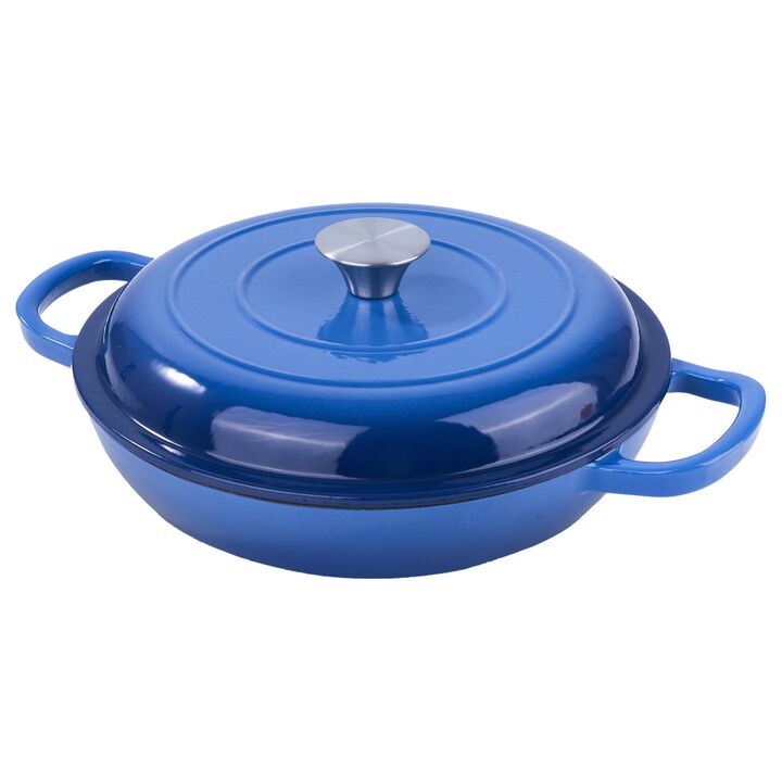 3 Quart Enameled Cast Iron Dutch Oven with Lid