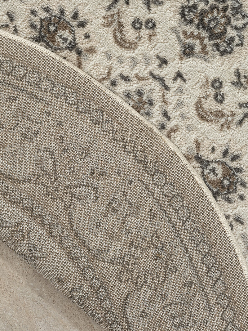 Serenity Home SRH02 Ivory/Mocha 8' x Round Rug