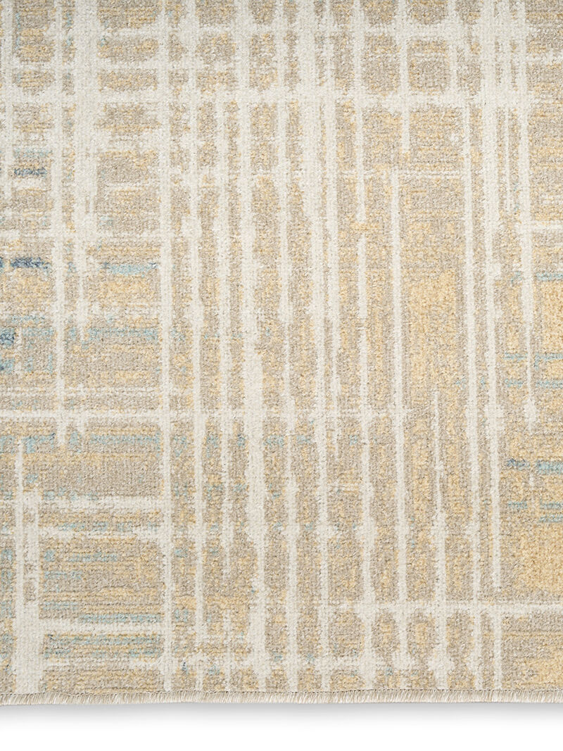 Washable Decor WSD07 Beige/Blue 2' x 6' Rug