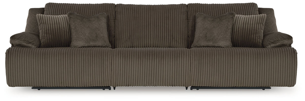 Top Tier 3-Piece Manual Reclining Sectional Sofa