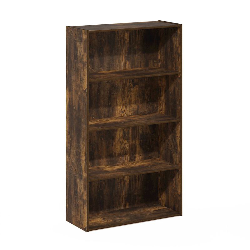 Pasir 4 Tier Open Shelf, Amber Pine