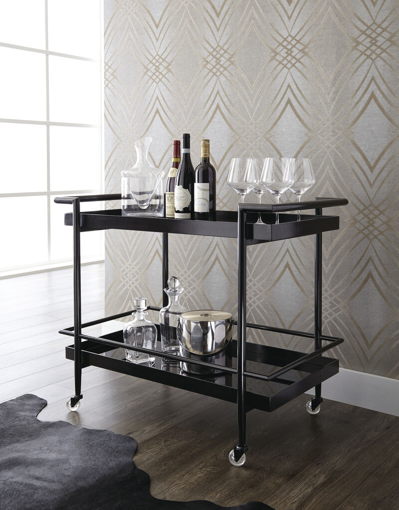 Livingston Black Bar Cart