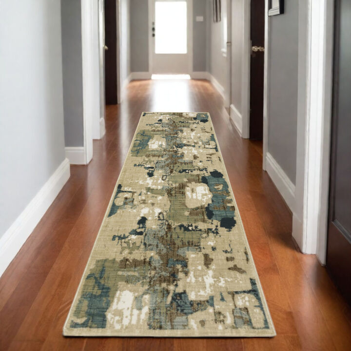 HomeRoots Abstract Area Rug