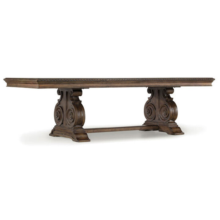 Rhapsody Rectangle Dining Table in Medium Wood