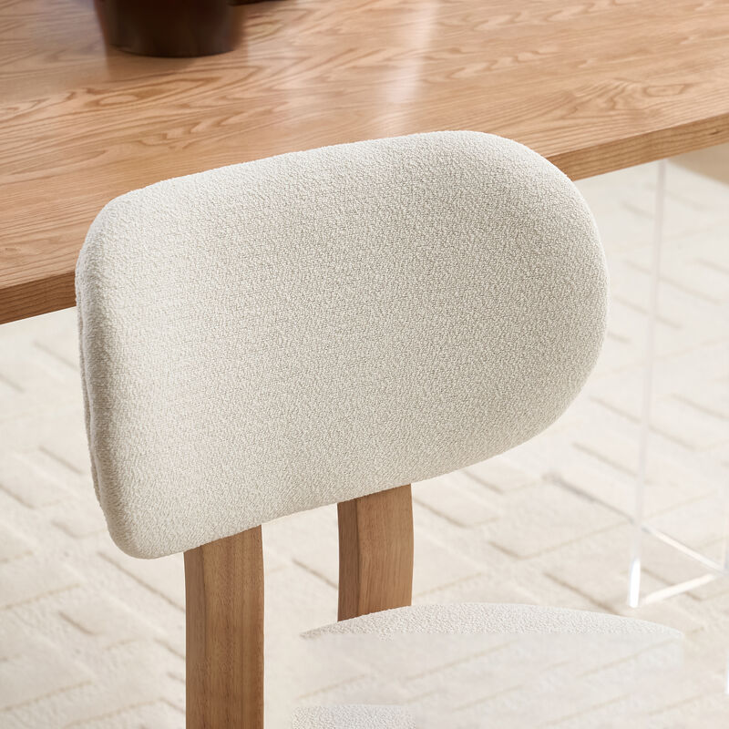 2 Pack Modern Dining Chairs, Soft Sponge Fabric Upholstered Kitchen Chairs Side Chairs image number 7