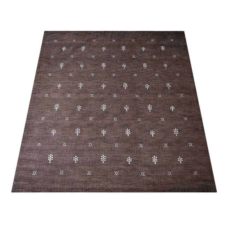Rugsotic Carpets Hand Knotted Loom Wool 3'x5' Area Rug Contemporary Brown White L00501