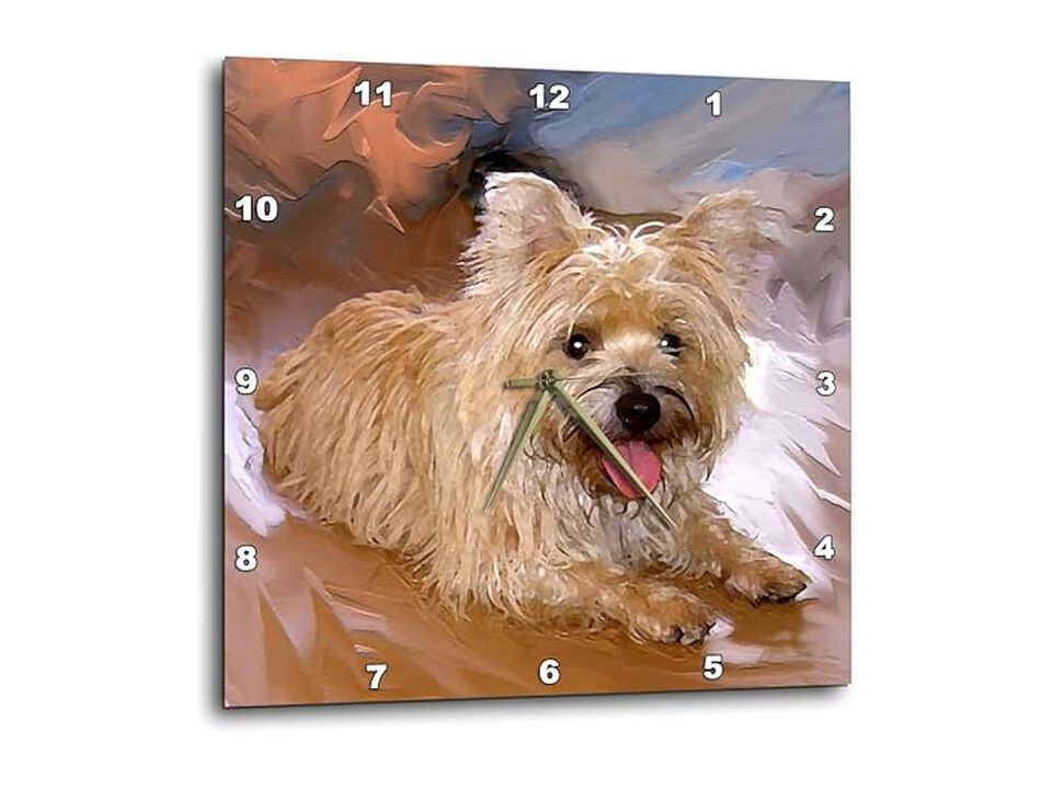 Cairn Terrier Wall Clock 10 Inch Home Decor