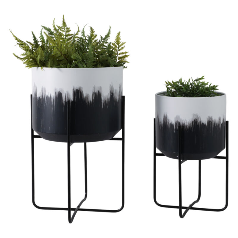 Metal Planters On Stands