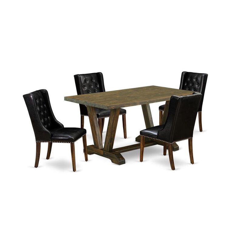 East West Furniture EAST WEST FURNITURE 5-PIECE DINING TABLE SET