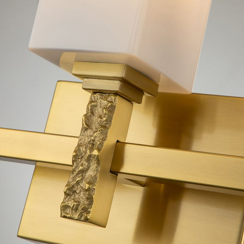 Lucas McKearn Jack 3 Light Bath Bar in Aged Brass