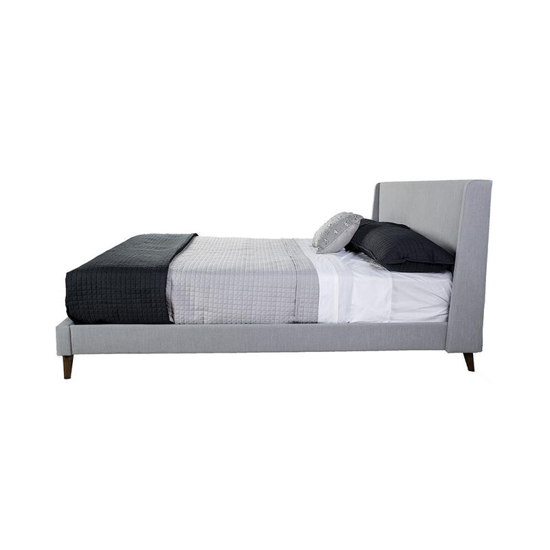 Maddison Upholstered Queen Bed In A Box W/ 2 Nightstands