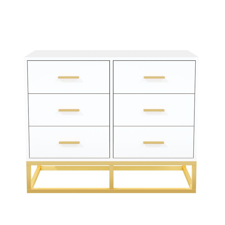 Gwumup Modern 6 Drawer Dresser