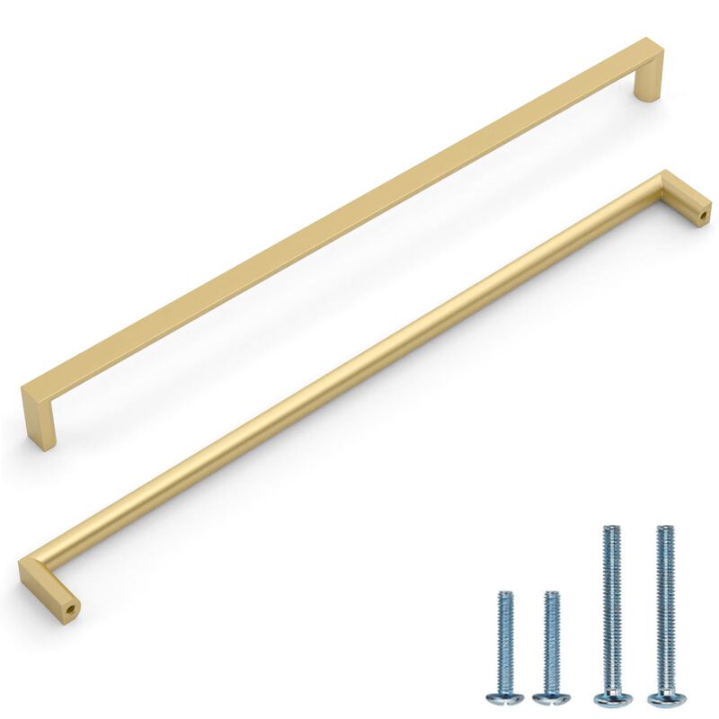 KNOKLOCK 6 Pack 12-3/5 Inch(320mm) Kitchen Cabinet Handles Gold Cabinet Pulls Kitchen Cabinet Hardware Drawer Pulls for Cupboard image number 0