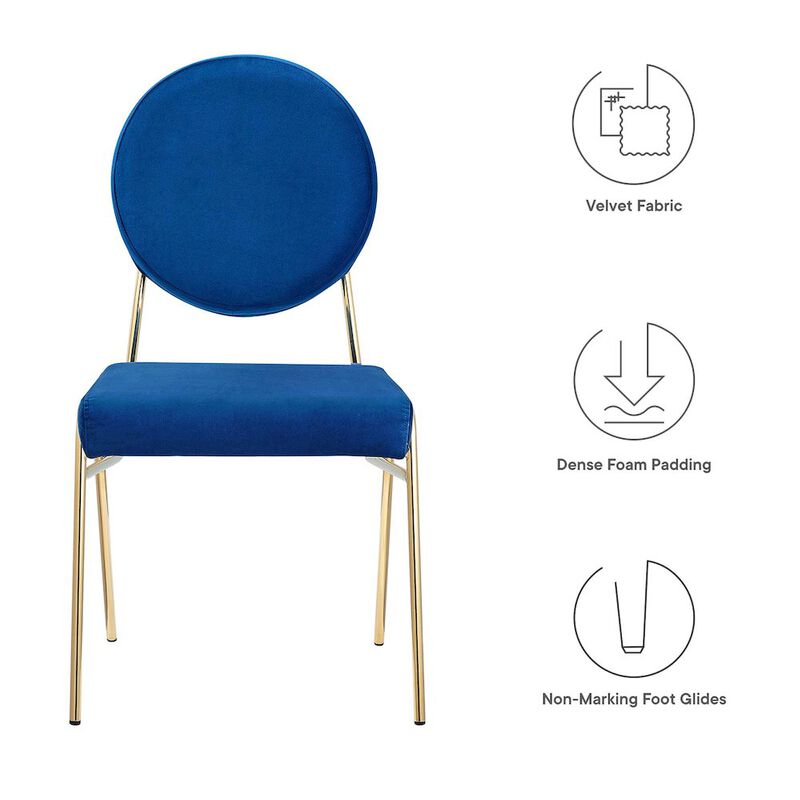 Craft Performance Velvet Dining Side Chair image number 1