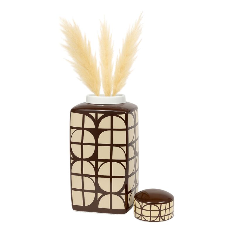 18H Square Jar W/ Lid image number 1