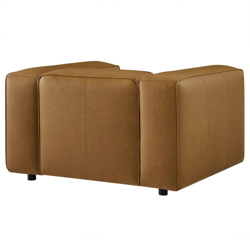 Auren Upholstered Vegan Leather Modular Armchair image number 4