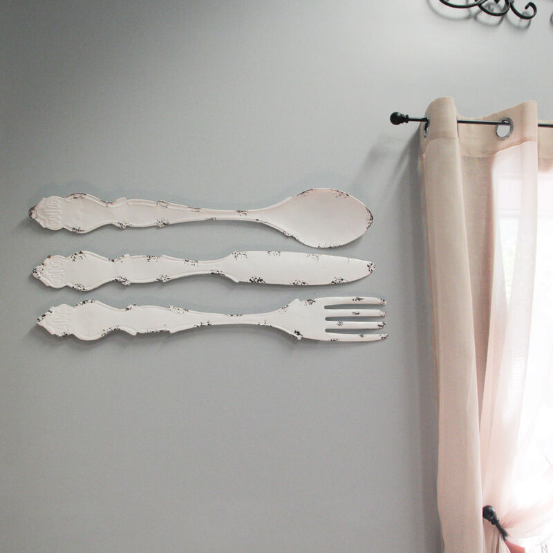 30 In Large Utensil Wall Art Decorative Knife Spoon Fork Farmhouse Kitchen Decor image number 8