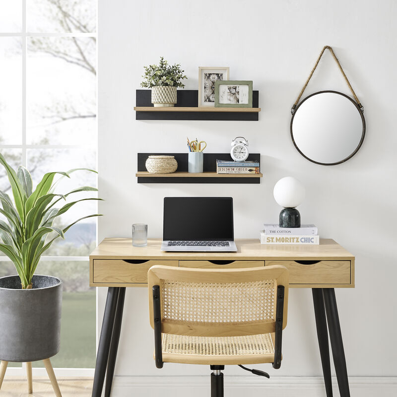 Repose Display Photo Ledge Shelf Set of 2