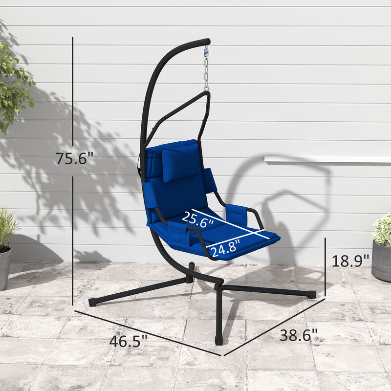 Hivvago Hammock Chair with Stand & Cushion image number 2