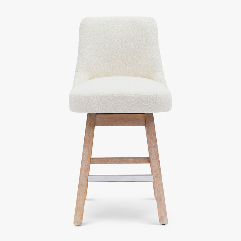 WestinTrends 26" Upholstered Swivel Counter Height Bar Stool image number 0