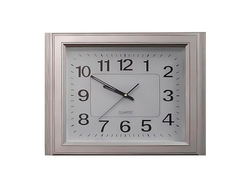 Gray Minimalist Timepiece Adds Timeless Wall Clock 20 Inch Home Decor