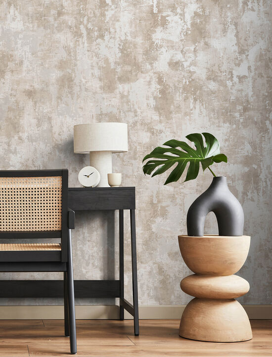 Cierra Blush Stucco Wallpaper
