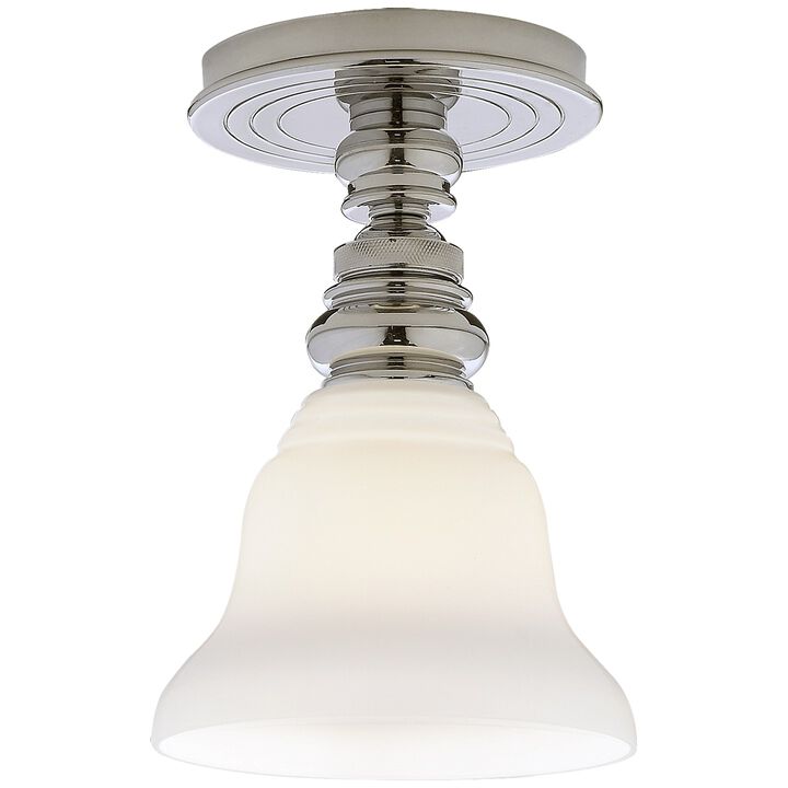 Boston Single Flush Mount in Polished Nickel
